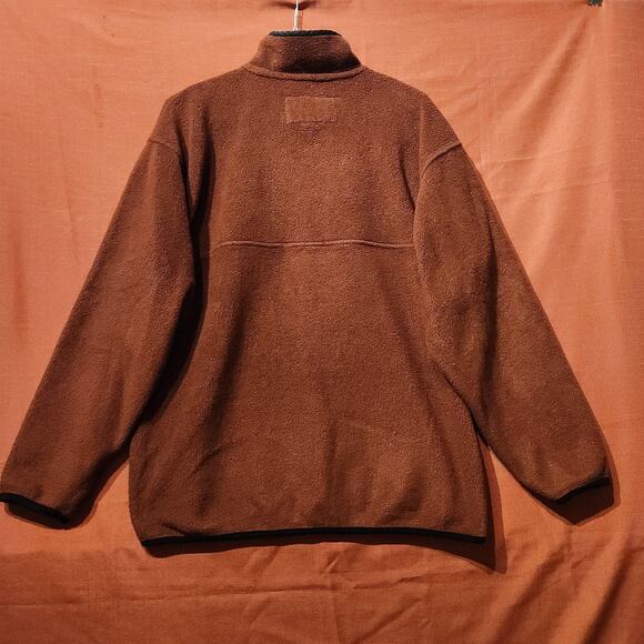 Outdoor Urban Terrain Men's Sz XL Burnt Orange 1/4 Snap Pullover Fleece Jacket - Picture 3 of 8